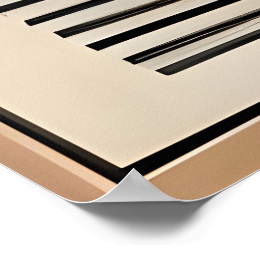 Mid Century Modern Art He Follows The Sun Poster (Ecke)