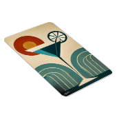 Mid Century Modern Art Mountain Sunrise Martini Magnet (Rechte Seite)