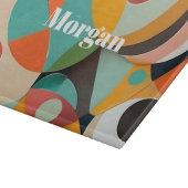 Mid Century Modern Art, Name oder Monogramm geomet Schneidebrett (Ecke)