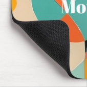 Mid Century Modern Art Name oder Monogramm Geometr Mousepad (Ecke)