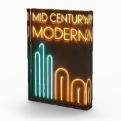 Mid Century Modern Art Neon Sign Design Fotoblock (Rechts)