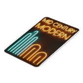 Mid Century Modern Art Neon Sign Design Magnet (Linke Seite)