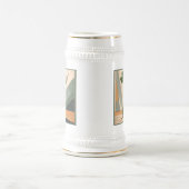 Mid Century Modern Art Shamrock Martini Sláinte! Bierglas (Mittel)