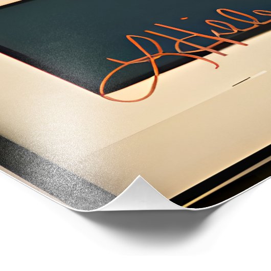 Mid Century Modern Art Sunrise Sunset Fotodruck (Ecke)