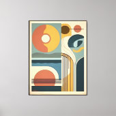 Mid Century Modern Art Sunrise Sunset Leinwanddruck (Vorderseite)