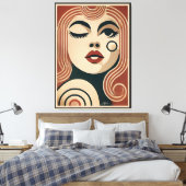 Mid Century Modern Art The Beauty Spot Leinwanddruck (Insitu (Schlafzimmer))