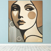Mid Century Modern Art The Glance Mid Century Mode Leinwanddruck (Insitu (Holzboden))