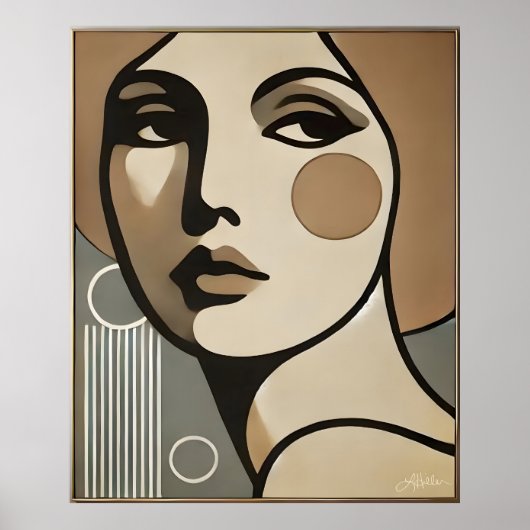 Mid Century Modern Art The Glance Mid Century Mode Poster (Vorne)
