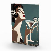 Mid Century Modern Art The Martini DIva Fotoblock (Rechts)