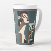 Mid Century Modern Art The Martini DIva Milchtasse (Rechte Ecke)