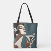 Mid Century Modern Art The Martini DIva Tasche (Rückseite)