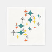 Mid Century Modern Atomarer Sternenexplosion Diama Serviette (Vorderseite)