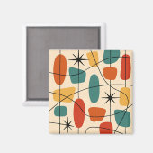 Mid Century Modern Atomic Abstract Magnet (Vorderseite/Rückseite)