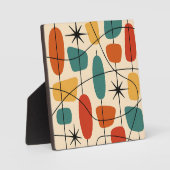 Mid Century Modern Atomic Abstrakt Fotoplatte (Vorderseite)