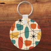 Mid Century Modern Atomic Abstrakt Schlüsselanhänger (Rückseite)