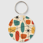 Mid Century Modern Atomic Abstrakt Schlüsselanhänger (Rückseite)