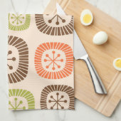 Mid Century Modern Atomic Age Geschirrtuch (Viertel Falte)