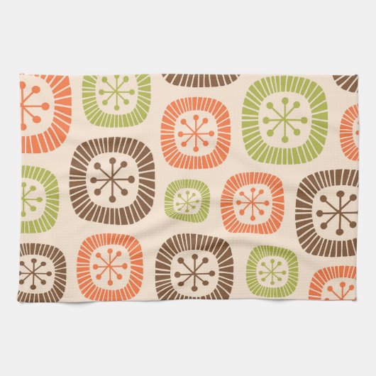 Mid Century Modern Atomic Age Geschirrtuch (Horizontal)