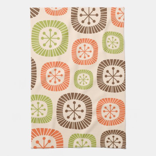 Mid Century Modern Atomic Age Geschirrtuch (Vertikal)