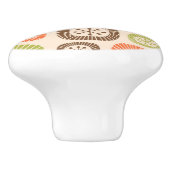 Mid Century Modern Atomic Age Keramikknauf (Seitenansicht)