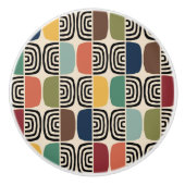Mid Century Modern Atomic Age Keramikknauf (Vorderseite)