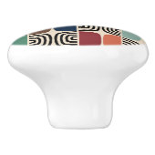 Mid Century Modern Atomic Age Keramikknauf (Seitenansicht)