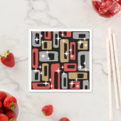 Mid Century Modern Atomic Christmas Serviette (Beispiel)