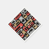Mid Century Modern Atomic Christmas Serviette (Ecke)