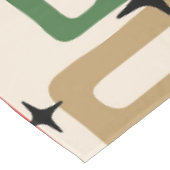 Mid Century Modern Atomic Christmas Tischdecke (Schrägansicht)