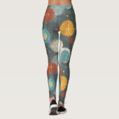 Mid-Century Modern Atomic Circles Leggings (Rückseite)
