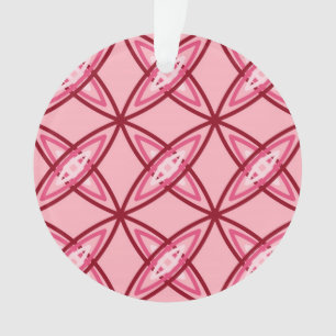 Mid Century Modern Atomic Druck - Ballettrosa Ornament