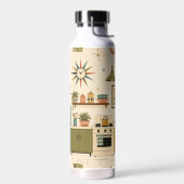 Mid Century Modern Atomic Retro-Küche Trinkflasche (Links)