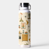 Mid Century Modern Atomic Retro-Küche Trinkflasche (Rückseite)