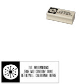 Mid Century Modern Atomic Retro Minimal Gummistempel (Stempel)