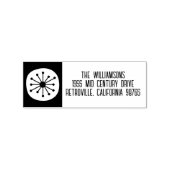 Mid Century Modern Atomic Retro Minimal Gummistempel (Prägung)
