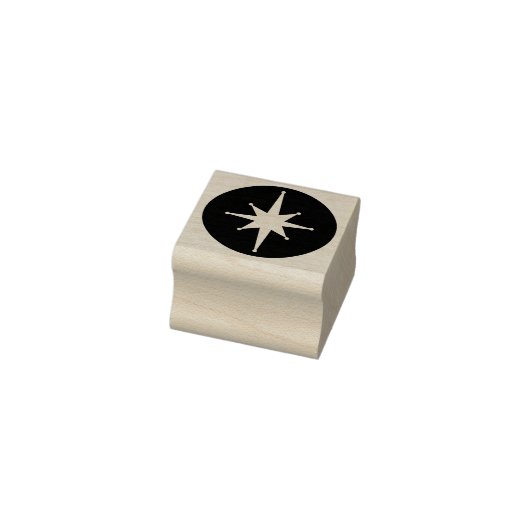 Mid Century Modern Atomic Retro Starburst Star Gummistempel (Stempel)