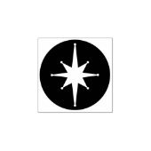 Mid Century Modern Atomic Retro Starburst Stern Gummistempel (Prägung)