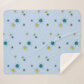 Mid-Century Modern Atomic Sherpadecke (Vorderseite (Horizontal))