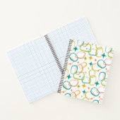 Mid-Century Modern Atomic Sparkle Retro Notebook Notizblock (Innenseite)
