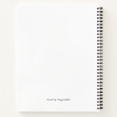 Mid-Century Modern Atomic Sparkle Retro Notebook Notizblock (Rückseite)