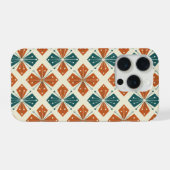 Mid-Century Modern Atomic Starburst(L) iPhone Hülle (Rückseite (Horizontal))