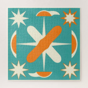 Mid Century Modern Atomic Starburst Puzzle