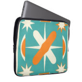 Mid Century Modern Atomic Sternenexplosion Laptopschutzhülle (Vorne Rechts)