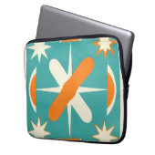 Mid Century Modern Atomic Sternenexplosion Laptopschutzhülle (Vorderseite Links)