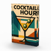 Mid Century Modern Bauhaus Cocktail Hour Martini Fotoblock (Rechts)