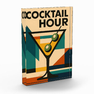 Mid Century Modern Bauhaus Cocktailstunde Martini Fotoblock