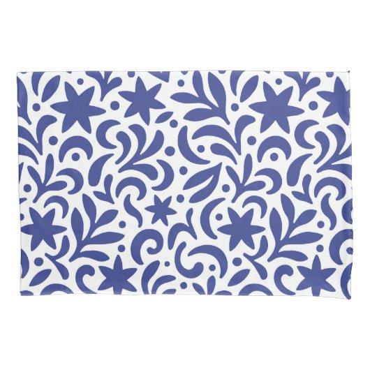 Mid Century Modern Biophilic Pattern Kissenbezug (Vorderseite-Links)