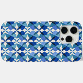 Mid-Century Modern Blue Case-Mate iPhone Hülle (Rückseite (Horizontal))