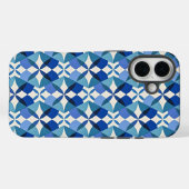 Mid-Century Modern Blue  Case-Mate iPhone Hülle (Rückseite (Horizontal))