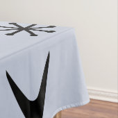 Mid Century Modern Boomerangs Silver Blue Tischdecke (Beispiel)